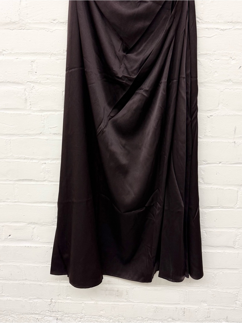 NWT O.P.T Few Moda Ciela Midi Dress Silk Brown Size 0 - Picture 4 of 12